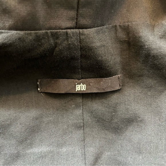 Jarbo Collection Black High Neck Zip Moto Fitted Jacket SZS - Picture 10 of 10